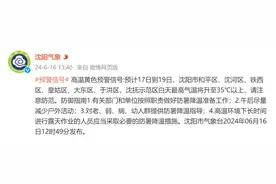 沈阳等四市高温黄色预警！明起连续35℃以上，易发这些危险！图片