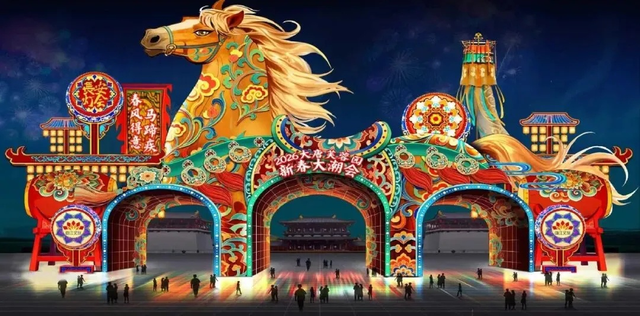 长安灯会的马多成“马”了！双园千灯万马，解锁马年最潮打开方式