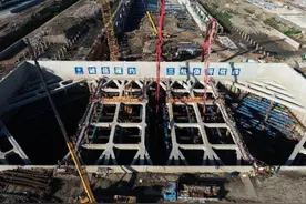 首块坞底板浇筑完成！上海长兴最深在建船坞施工迎来新进展图片