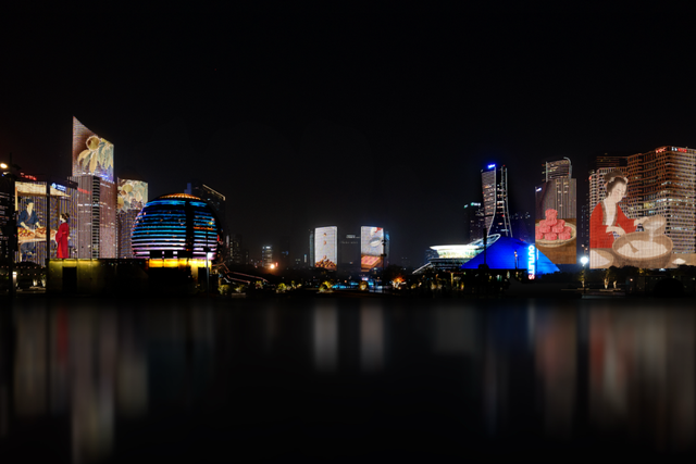 钱江新城灯光秀，上新“冬”主题！亮灯时间收好