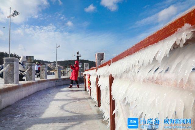 冬游威海 情满山海丨威海上演现实版“冰河世纪”