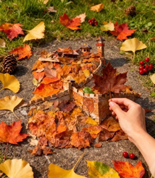 落叶正是橙黄橘绿时！在大街上捡到一整个“蓬莱”