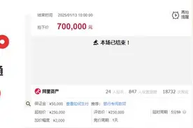 尾号“0000000”手机号法拍！成交价70万元图片
