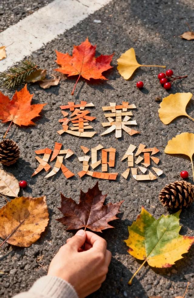 落叶正是橙黄橘绿时！在大街上捡到一整个“蓬莱”