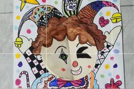 绘画《小丑》｜烟台中小学生“才艺秀”作品选登图片