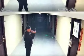 外卖员将外卖挂门上摆拍照片后拎走？顾客：查监控笑出了声图片