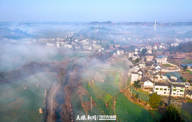 天眼影像｜黔西：冬日乡村景色美