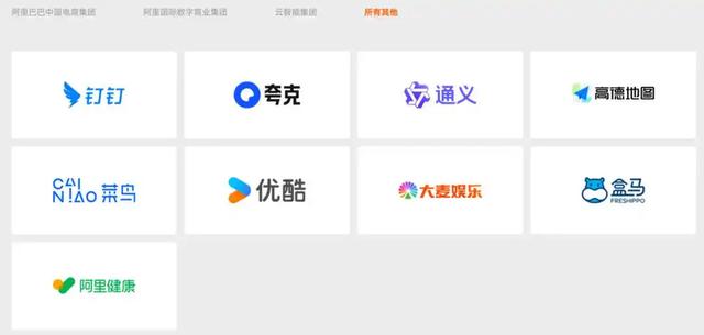 阿里官网重新归纳四大业务板块