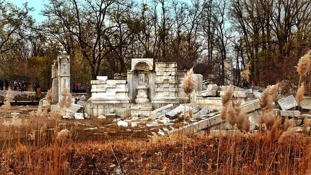 在圆明园看一片颠倒的世界