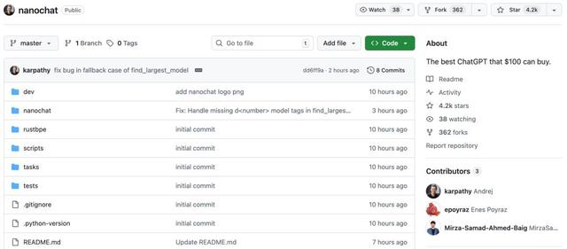 Karpathy「疯狂之作」：100美元、4小时，就能训练你自己的「小型GPT」