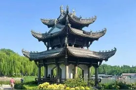 初夏北京陶然亭公园，绣球花是一道亮丽风景线图片