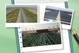 新疆阿克苏地区集中开工签约塔克拉玛干沙漠边缘阻击战光伏治沙项目图片