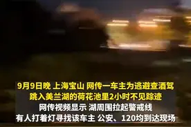 热闻|荒唐！车主为躲查酒驾跳湖2小时？警方回应：已行拘图片