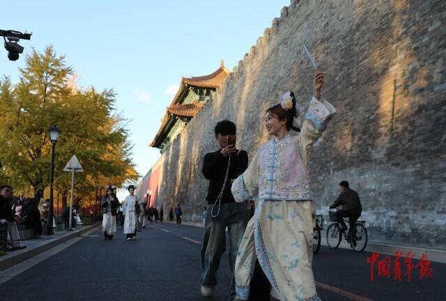 故宫角楼银杏黄