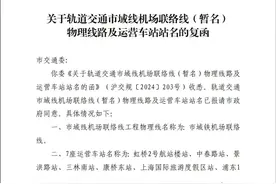 上海机场联络线的7座运营车站名称已定，部分车站改名图片