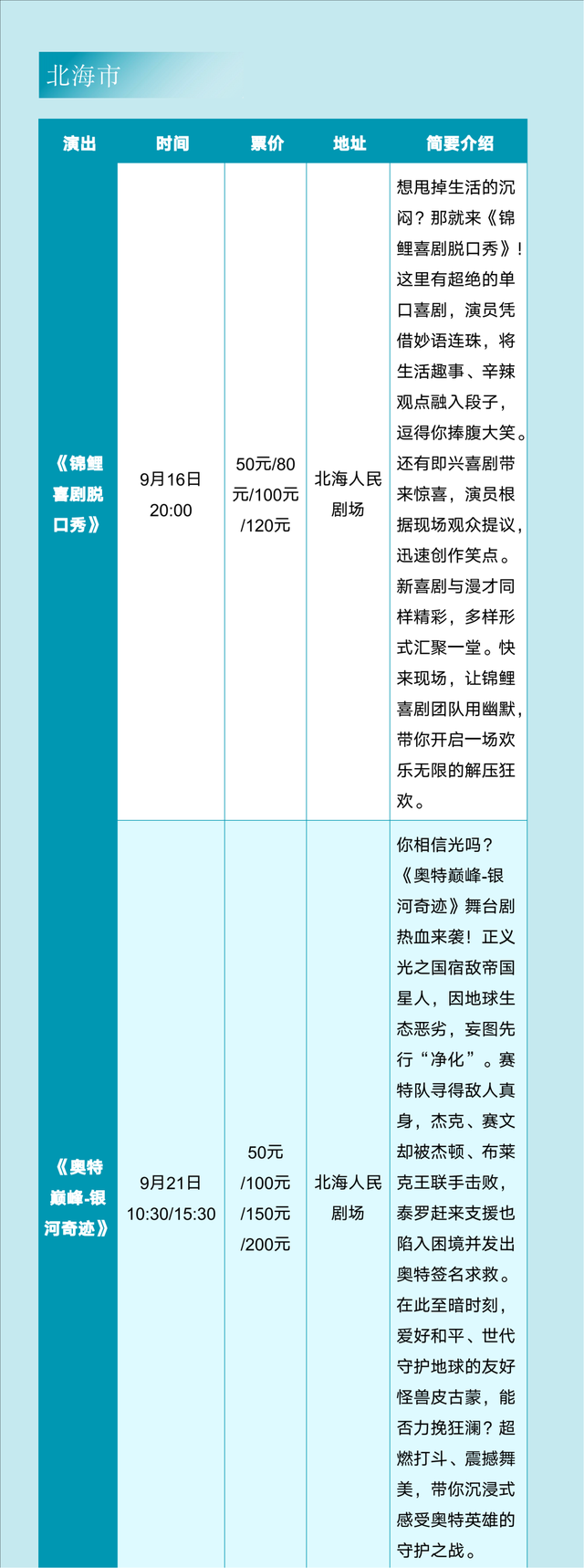 2025年9月热门演出、品质展览、休闲旅游信息丨一键游广西文旅资讯