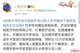 打拐志愿者举报合肥一公司开展非法代孕活动，当地卫健委：已与警方联合介入调查图片