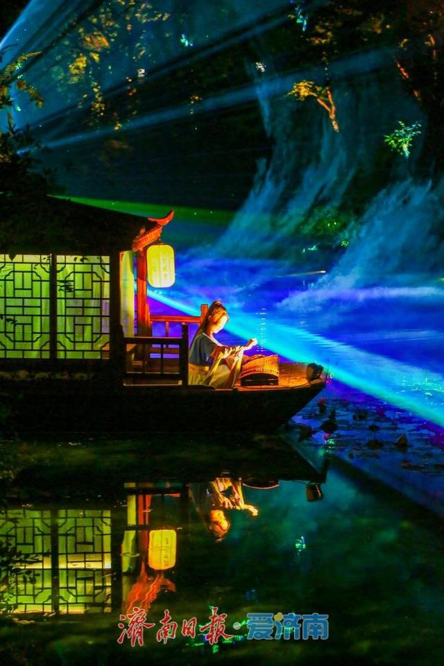 一年四季 泉在济南 | 趵突泉沉浸式夜游《趵突夜画》璀璨启幕 打造泉城夜游新地标