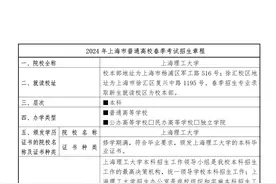 2024年春考26所高校招生章程公布→图片