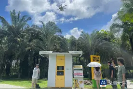 莲花山公园无人机配送航线开航，“万物空投”到手最快9分钟图片