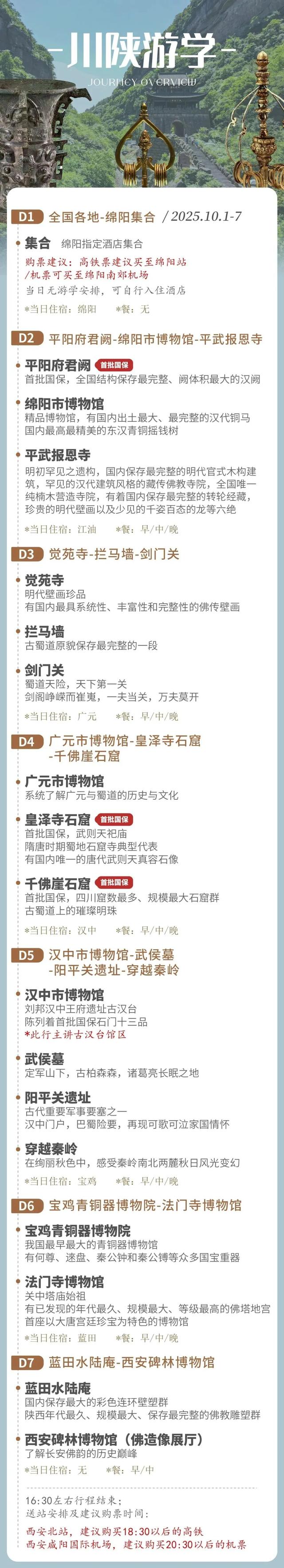 国庆川陕丨独家宝藏线路升级归来！在川陕古道间用7天重读2000年中国！（10/1-7）
