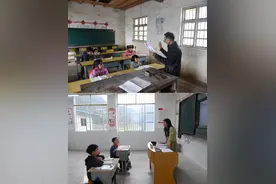 图片故事丨退休重返讲台的“单腿教师”有了接班人图片