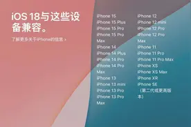 iOS 18首批适配名单公布：AI功能仅iPhone 15 Pro系列可体验图片