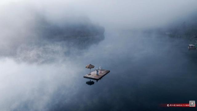 如画郴州｜雾漫东江光影成画