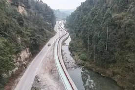 荣县臭水河山洪沟治理项目成效显著图片