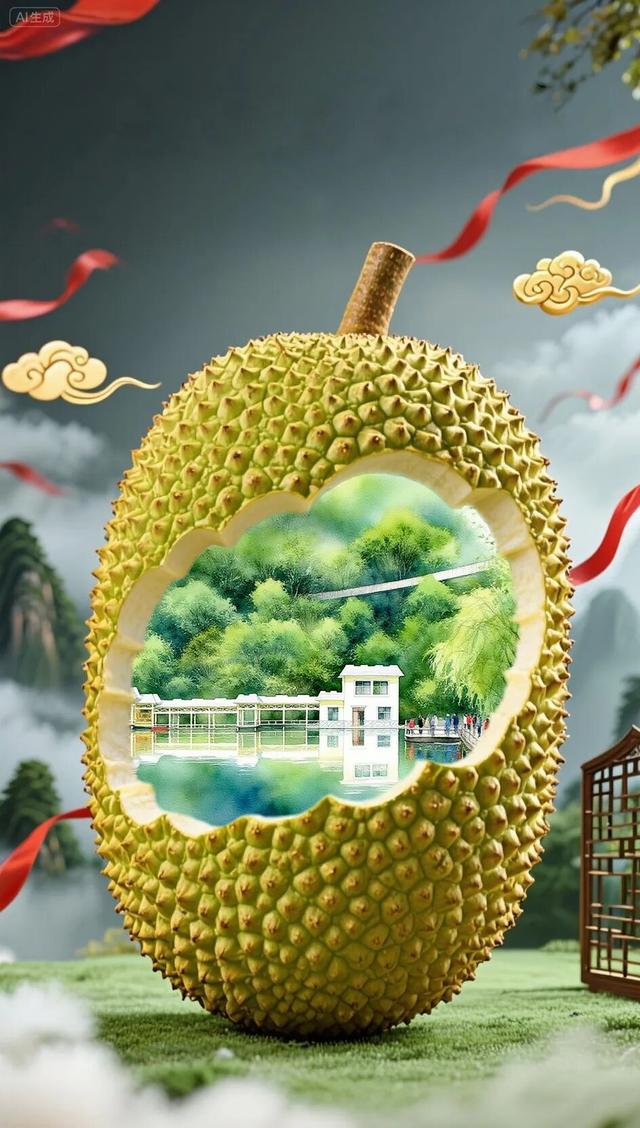 这里是屏边：人在景中走 景在果里藏