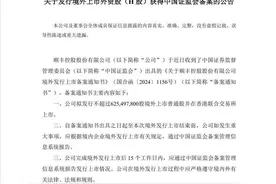 “快递一哥”顺丰控股赴港上市获中国证监会备案图片