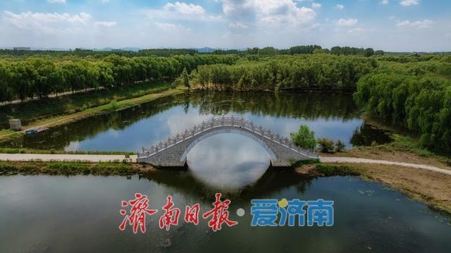 一年四季 泉在济南丨济南玉符河：水清岸绿，绘就生态新图景