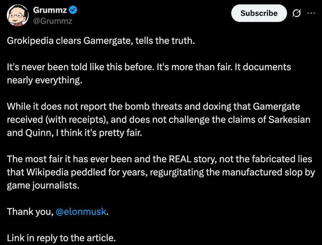 维基百科，终结了，马斯克开源版上线，用AI重写「真相」