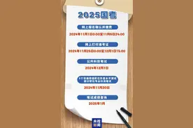 2025年度国考今起开考！这份要点请收好→图片