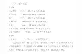 明天沈阳这些区域停水，市民注意提前储水！图片