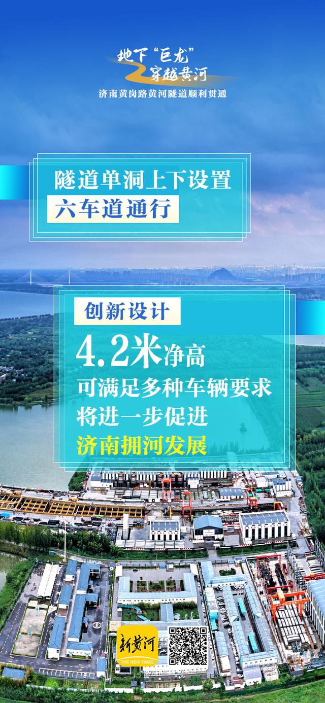 地下“巨龙”，穿越黄河！5张海报解码济南黄岗路黄河隧道 | 新黄河海报集