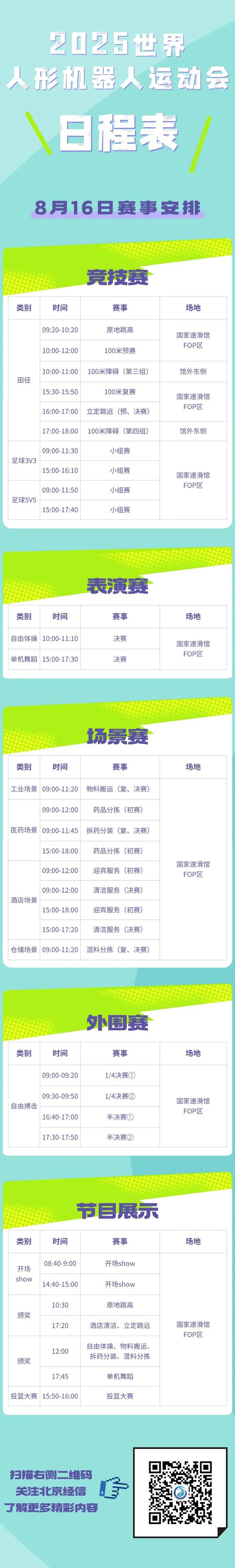 活动 | 明日启幕，全球首个人形机器人运动会竞赛日程来了！