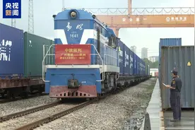 运输时效较海运提升一倍 广州开行首趟中欧班列电商快线图片