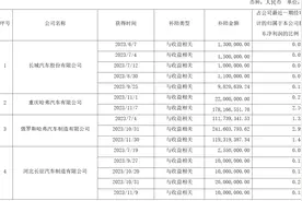 长城汽车股份有限公司及其子公司获得政府补助8.1亿元图片