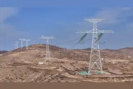 宁夏～湖南±800千伏特高压直流输电线路工程宁2标段全线贯通图片