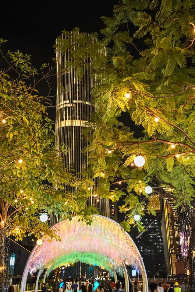 不愧是南山！深圳湾夜景彻底变了，光影艺术季来了
