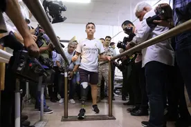 约旦启动为加沙截肢者快速安装假肢计划图片