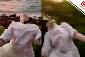 国际丨女游客在斯里兰卡探出火车摆拍时坠落 朋友拍下惊险瞬间视频封面
