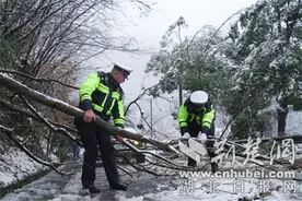 春节期间襄阳公安交警坚守一线 全市道路安全畅通有序图片