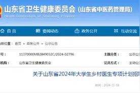 山东省2024年大学生乡村医生专项计划招聘96人！泰安有岗图片