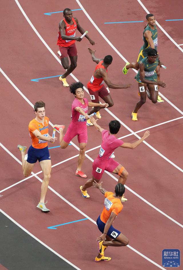 田径世锦赛 | 男子4x400米接力预赛：中国队打破国家纪录