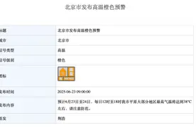 38℃，北京高温橙色预警！市教委提示，高温时段，减少户外活动图片