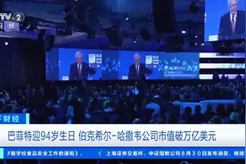 巴菲特迎94岁生日，旗下公司市值首次破1万亿美元图片