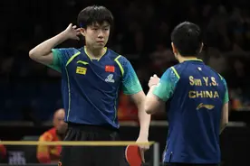 直击“莎头”奥运会后再合璧    王楚钦：“发挥超出想象”图片