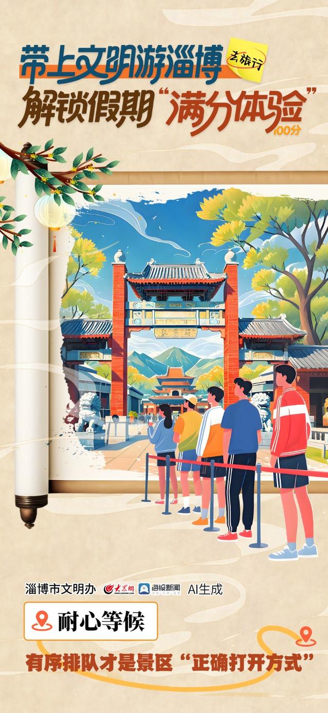 秋光如颂 全景淄博 | 带上文明游淄博，解锁假期“满分体验”
